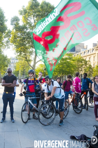 Grève des livreurs à vélo