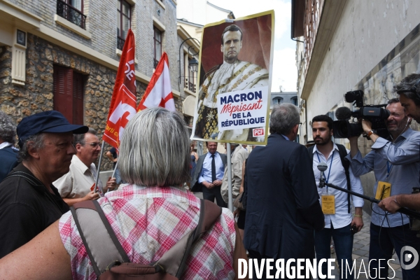 Emmanuel Macron devant le Congrès à Versailles