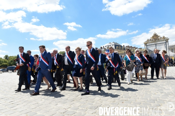 Emmanuel Macron devant le Congrès à Versailles