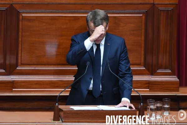 Emmanuel Macron devant le Congrès à Versailles