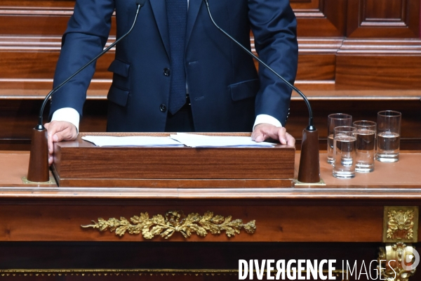 Emmanuel Macron devant le Congrès à Versailles