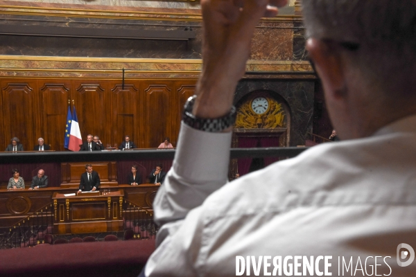 Emmanuel Macron devant le Congrès à Versailles