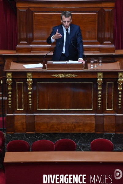 Emmanuel Macron devant le Congrès à Versailles