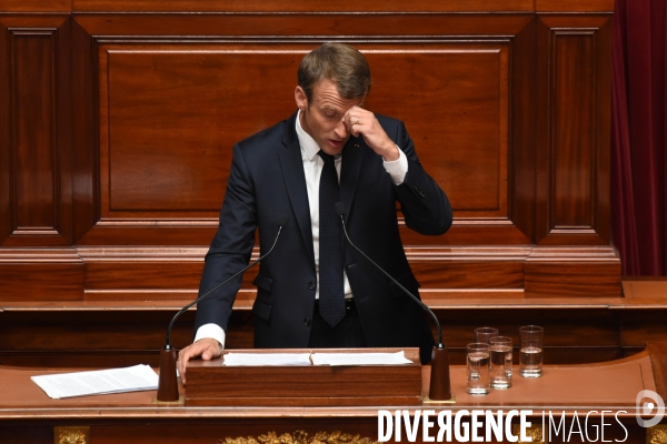 Emmanuel Macron devant le Congrès à Versailles