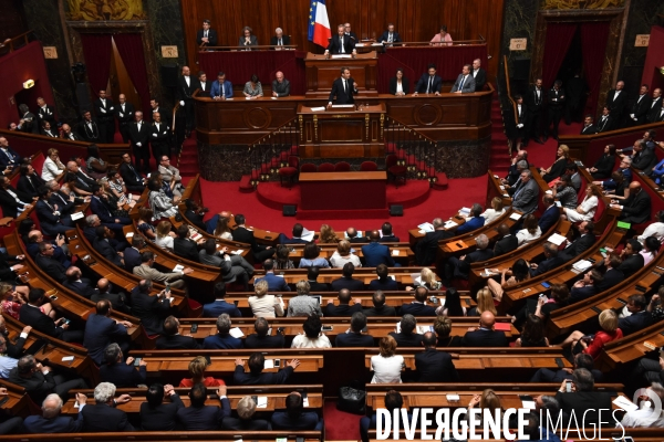 Emmanuel Macron devant le Congrès à Versailles