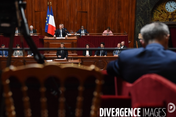 Emmanuel Macron devant le Congrès à Versailles