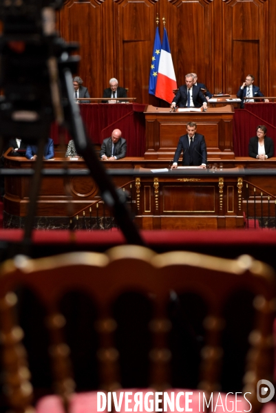 Emmanuel Macron devant le Congrès à Versailles