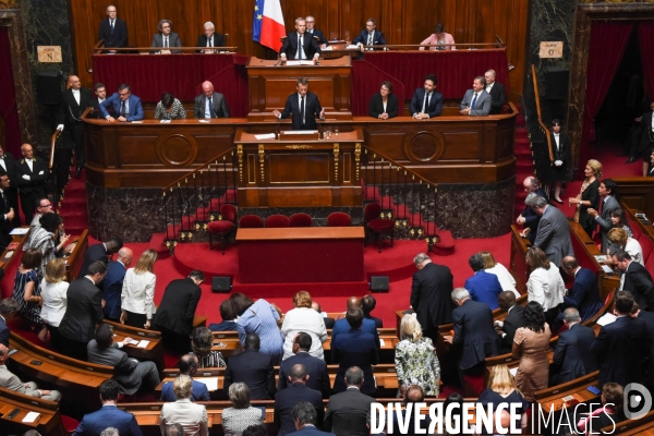 Emmanuel Macron devant le Congrès à Versailles