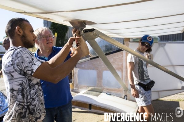 Les jeunes de l association Appel d Aire