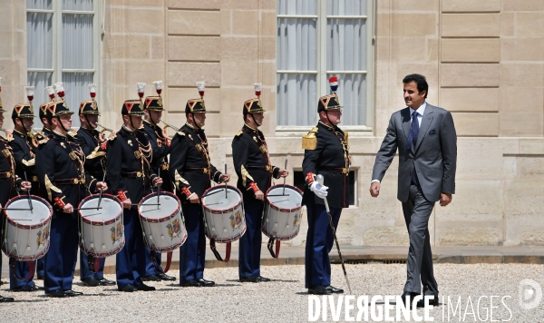 Le Cheikh Tamim bin Hamad Al Thani à l elysée