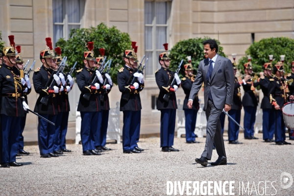 Le Cheikh Tamim bin Hamad Al Thani à l elysée