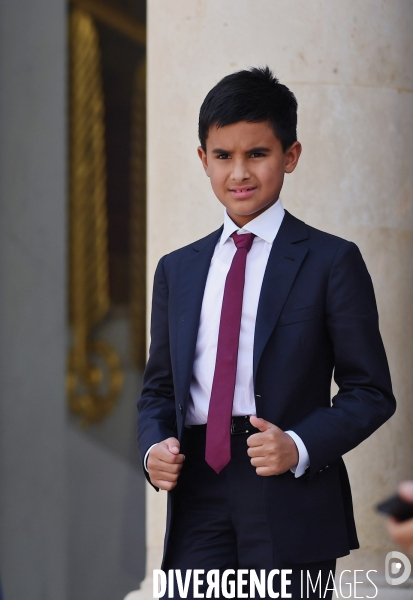 Emmanuel Macron reçoit le Cheikh Tamim bin Hamad Al Thani