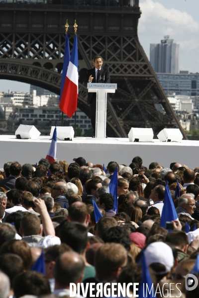 TROCADERO, Fete du Travail avec Sarkozy