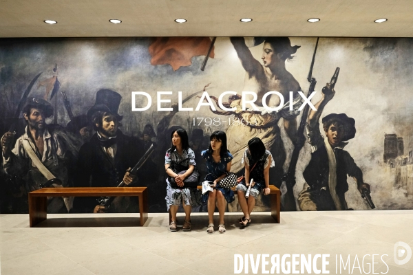Au musée du Louvre à l  exposition Delacroix