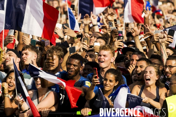 Finale du Mondial 2018 retransmise au Champ de Mars.