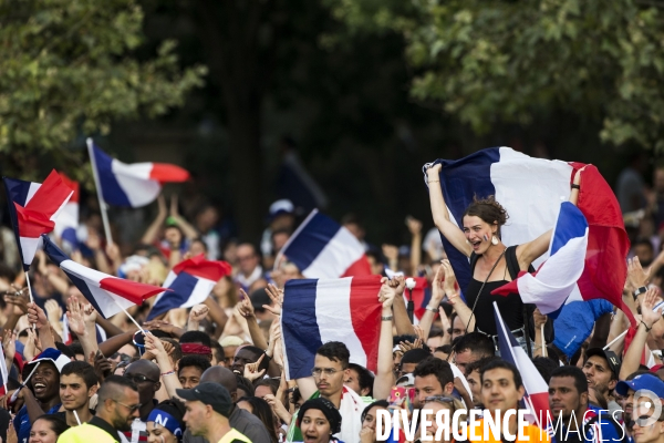 Finale du Mondial 2018 retransmise au Champ de Mars.