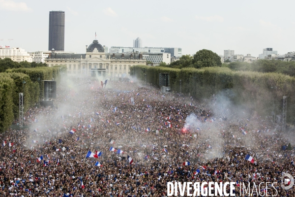 Finale du Mondial 2018 retransmise au Champ de Mars.