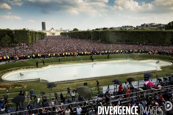 Finale du Mondial 2018 retransmise au Champ de Mars.