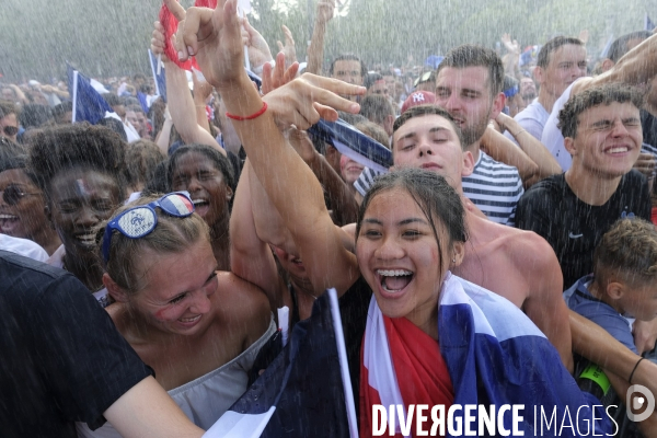 Coupe du monde de foot-ball 2018 Paris.