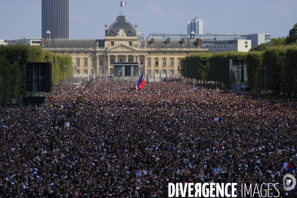 Coupe du monde de foot-ball 2018 Paris.