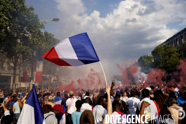 Coupe du monde de foot-ball 2018 Paris.