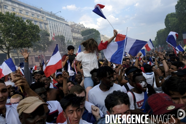 Coupe du monde de foot-ball 2018 Paris.