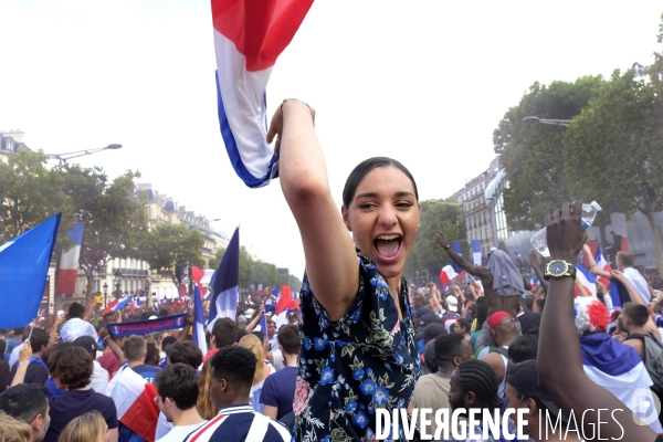 Coupe du monde de foot-ball 2018 Paris.