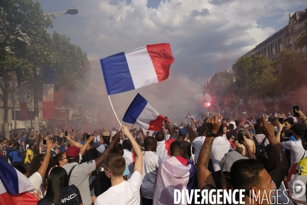 Coupe du monde de foot-ball 2018 Paris.