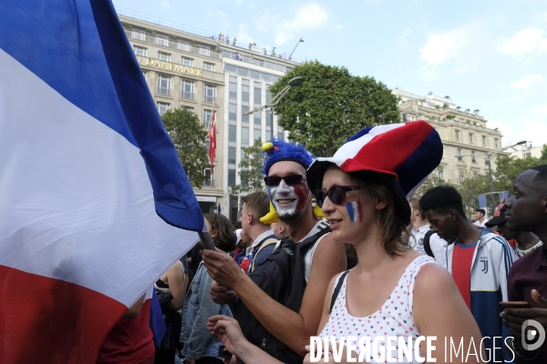 Coupe du monde de foot-ball 2018 Paris.