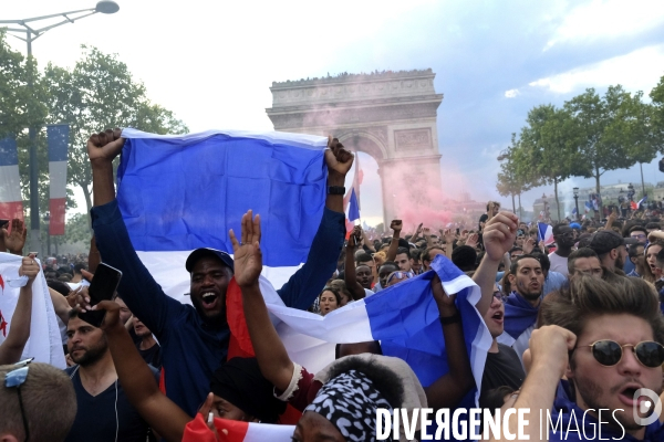 Coupe du monde de foot-ball 2018 Paris.