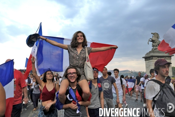 Coupe du monde de foot-ball 2018 Paris.