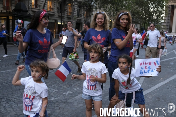 Coupe du monde de foot-ball 2018 Paris.