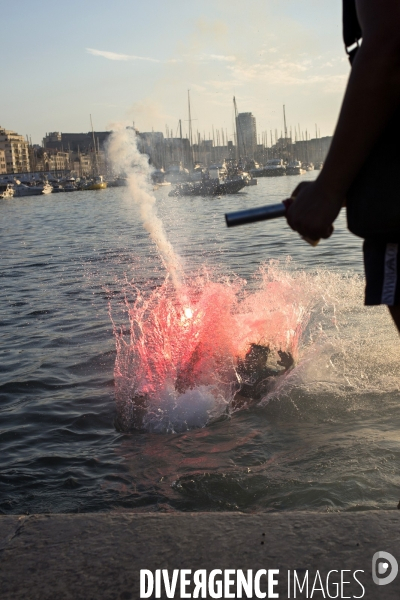 Victoire de la coupe du monde de foot 2018. Marseille en folie