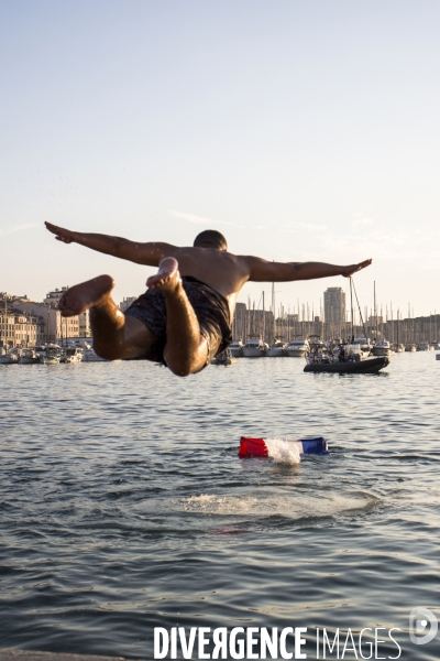 Victoire de la coupe du monde de foot 2018. Marseille en folie