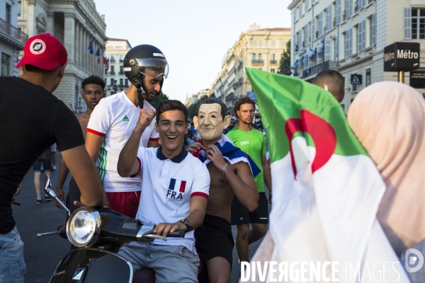 Victoire de la coupe du monde de foot 2018. Marseille en folie