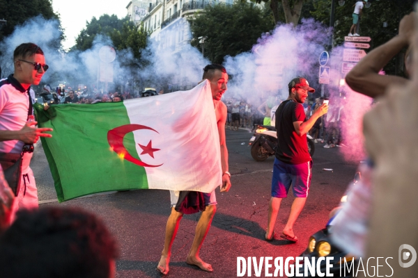 Victoire de la coupe du monde de foot 2018. Marseille en folie