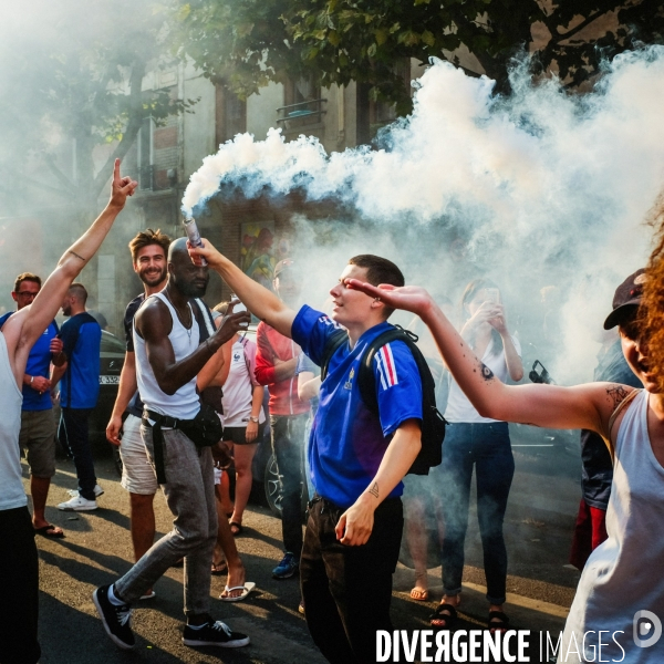 Victoire des Bleus, dans les rues de Paris