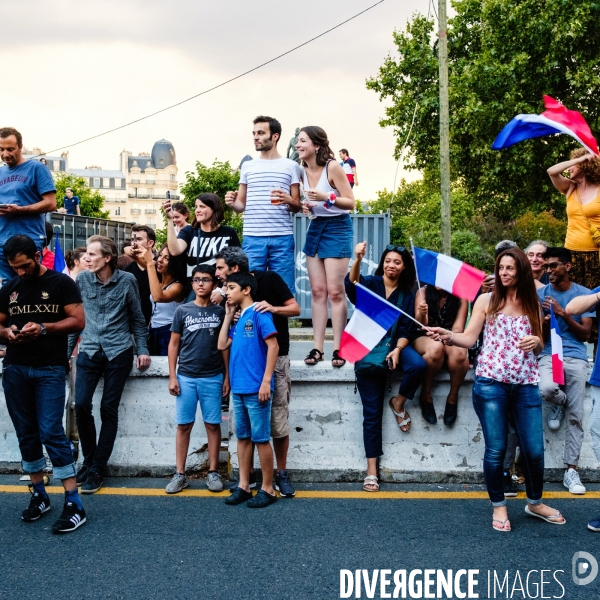 Victoire des Bleus, dans les rues de Paris
