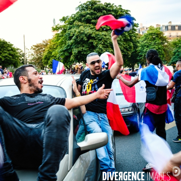 Victoire des Bleus, dans les rues de Paris