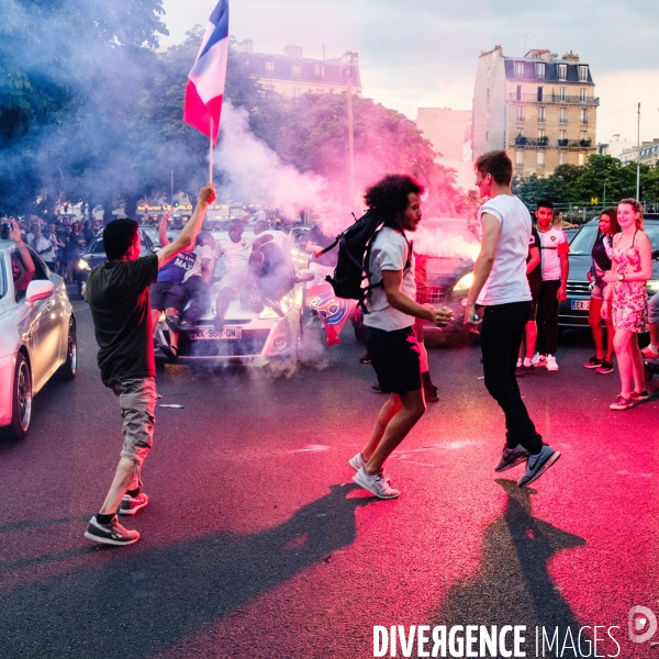 Victoire des Bleus, dans les rues de Paris