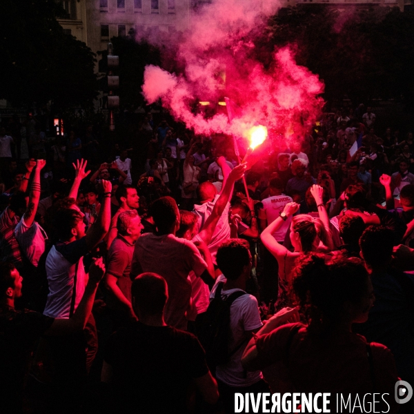 Victoire des Bleus, dans les rues de Paris