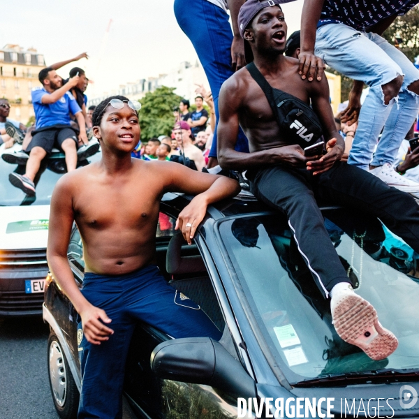 Victoire des Bleus, dans les rues de Paris