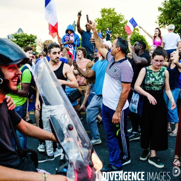 Victoire des Bleus, dans les rues de Paris