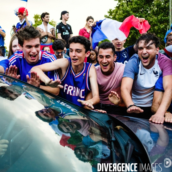 Victoire des Bleus, dans les rues de Paris