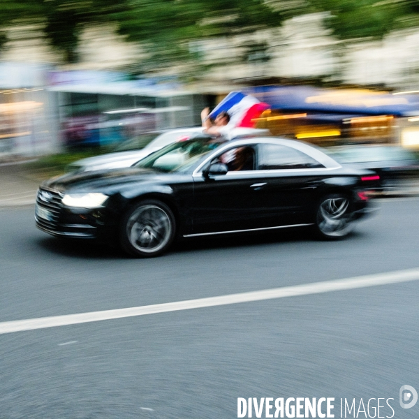 Victoire des Bleus, dans les rues de Paris