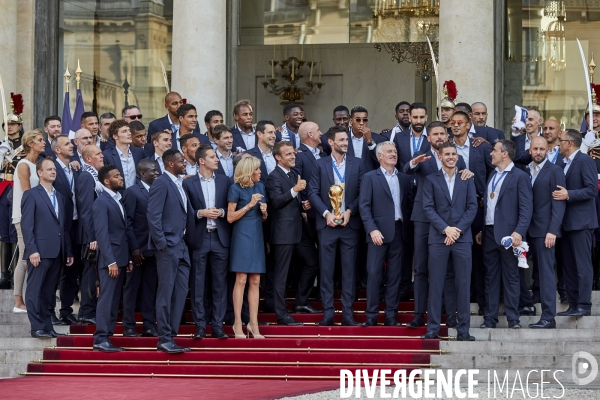 Retour des bleus à Paris après la victoire de la Coupe du monde 2018