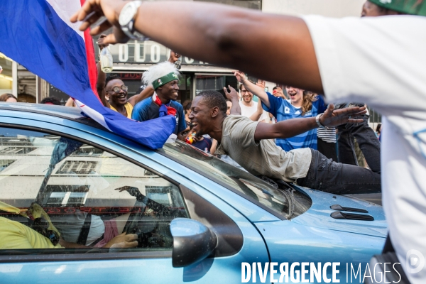 Finale de la coupe du monde 2018 dans un bar à Paris