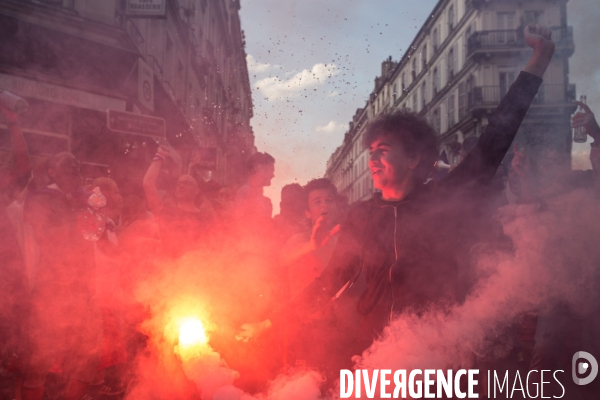 Finale de la coupe du monde 2018 dans un bar à Paris