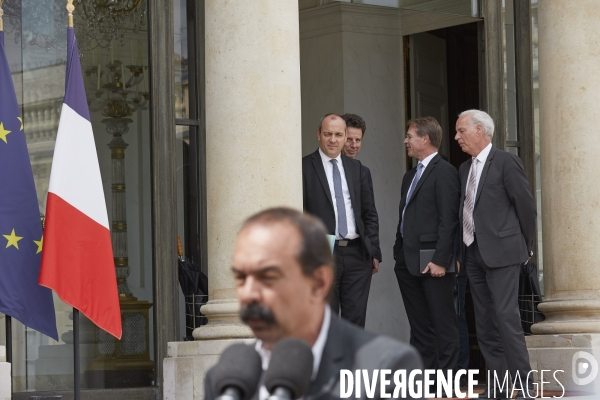 Syndicats et patronat à l Elysée