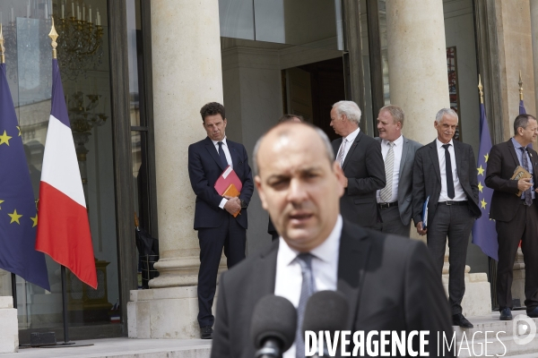 Syndicats et patronat à l ¢lysée